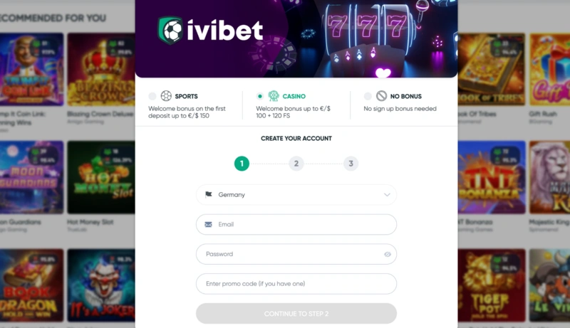 Ivibet Register